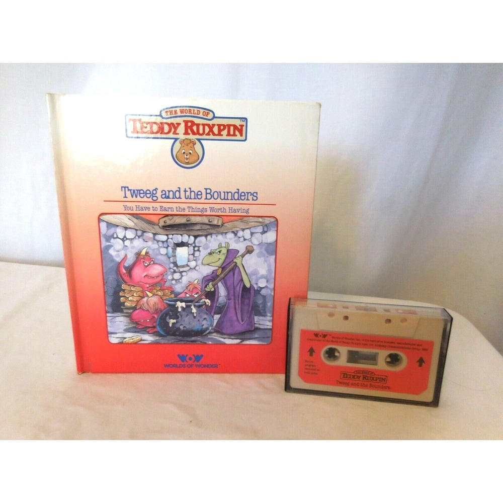 Teddy Ruxpin Tweeg and The Bounders‎ Worlds of Wonder 1985 Book Cassette Tape